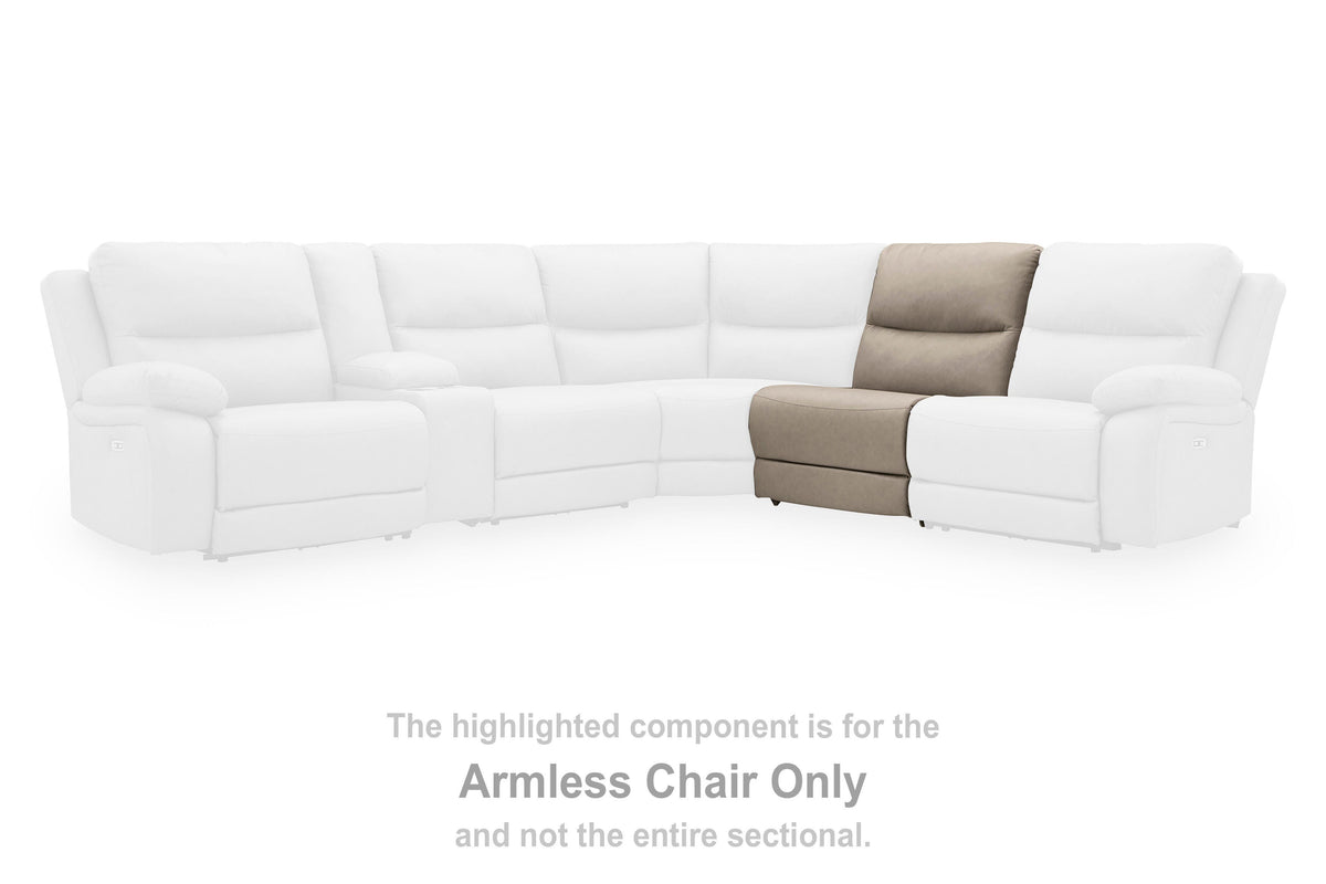 Narwhal Place Armless Chair Faux Leather