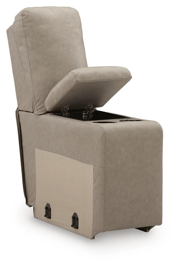 Narwhal Place Console with Storage Faux Leather