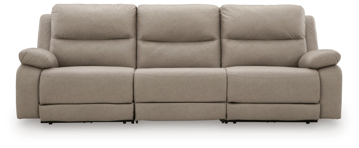 Narwhal Place 3-Piece Power Reclining Sectional Faux Leather