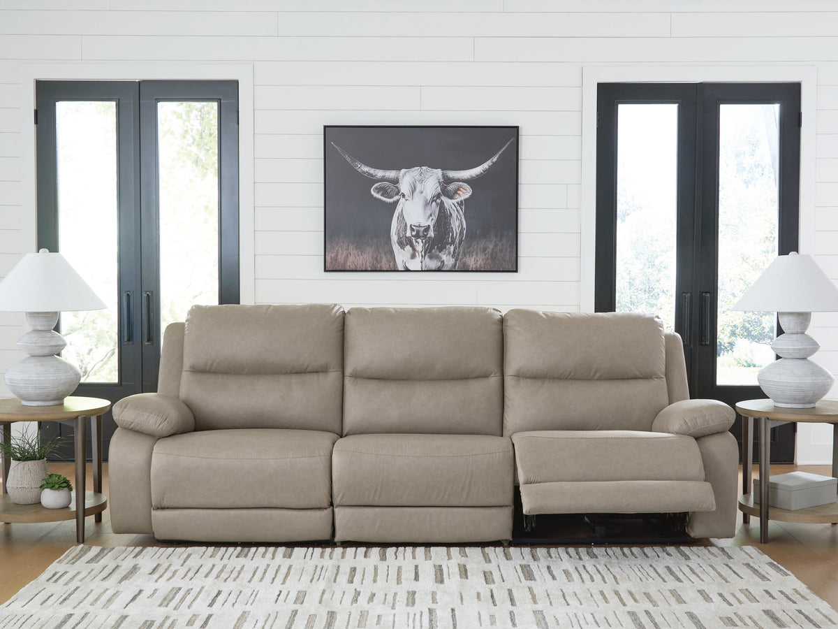 Narwhal Place 3-Piece Power Reclining Sectional Faux Leather