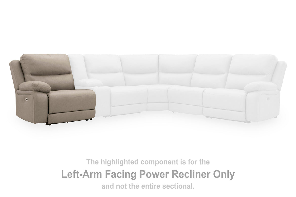 Narwhal Place LAF Zero Wall Power Recliner Faux Leather