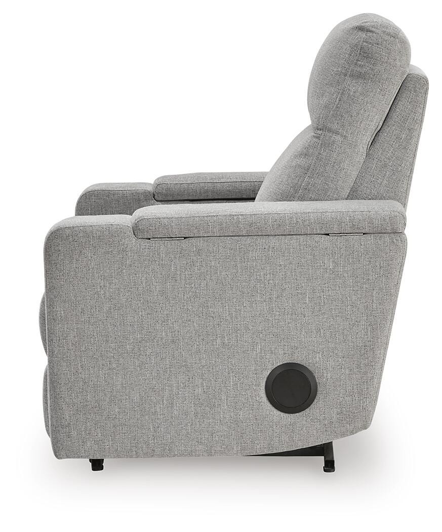 Pineland Glider PWR REC w/Audio System Next-Gen Nuvella™ Performance Fabric