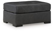 Brindley Pier Oversized Accent Ottoman Leather