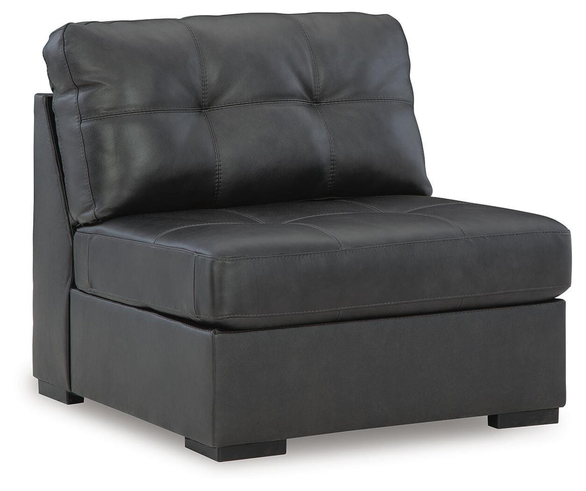 Brindley Pier Armless Chair Leather
