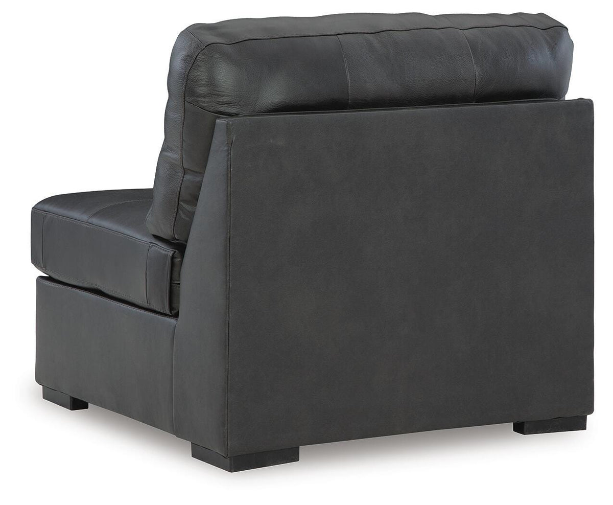Brindley Pier Armless Chair Leather