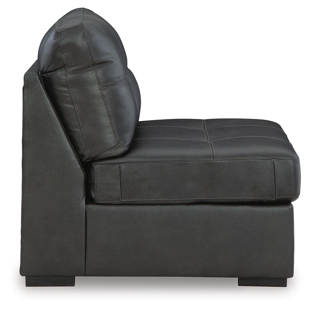 Brindley Pier Armless Chair Leather