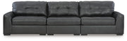 Brindley Pier 3-Piece Sectional Sofa Leather