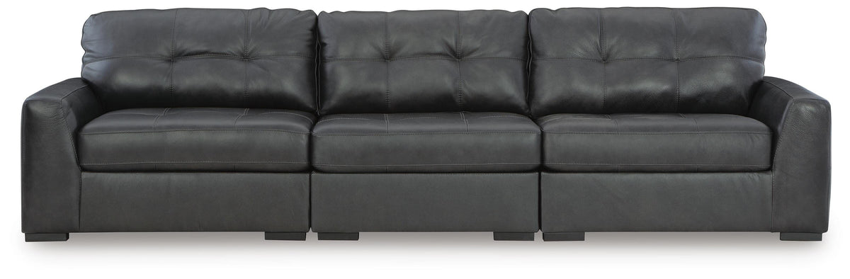 Brindley Pier 3-Piece Sectional Sofa Leather