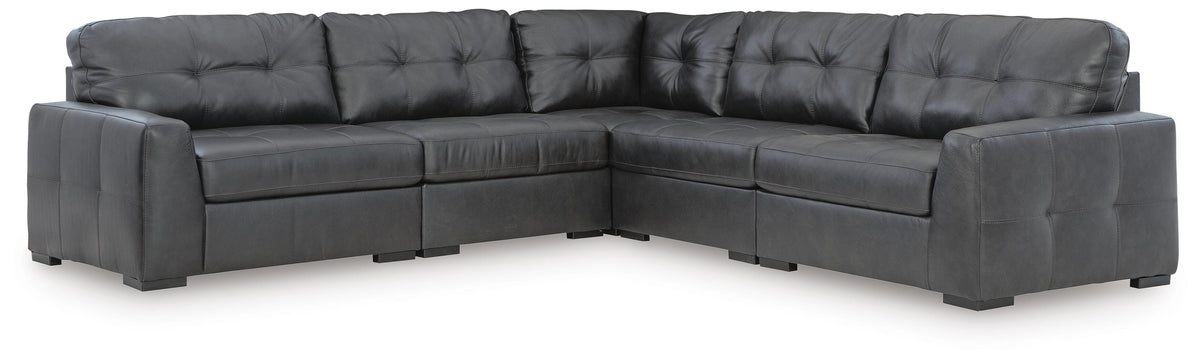 Brindley Pier 5-Piece Sectional Leather