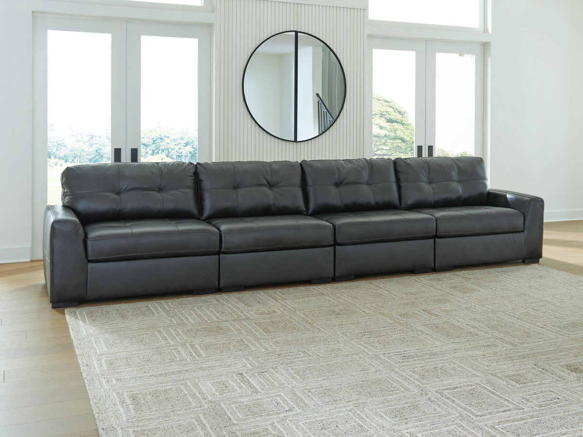 Brindley Pier 4-Piece Sectional Leather