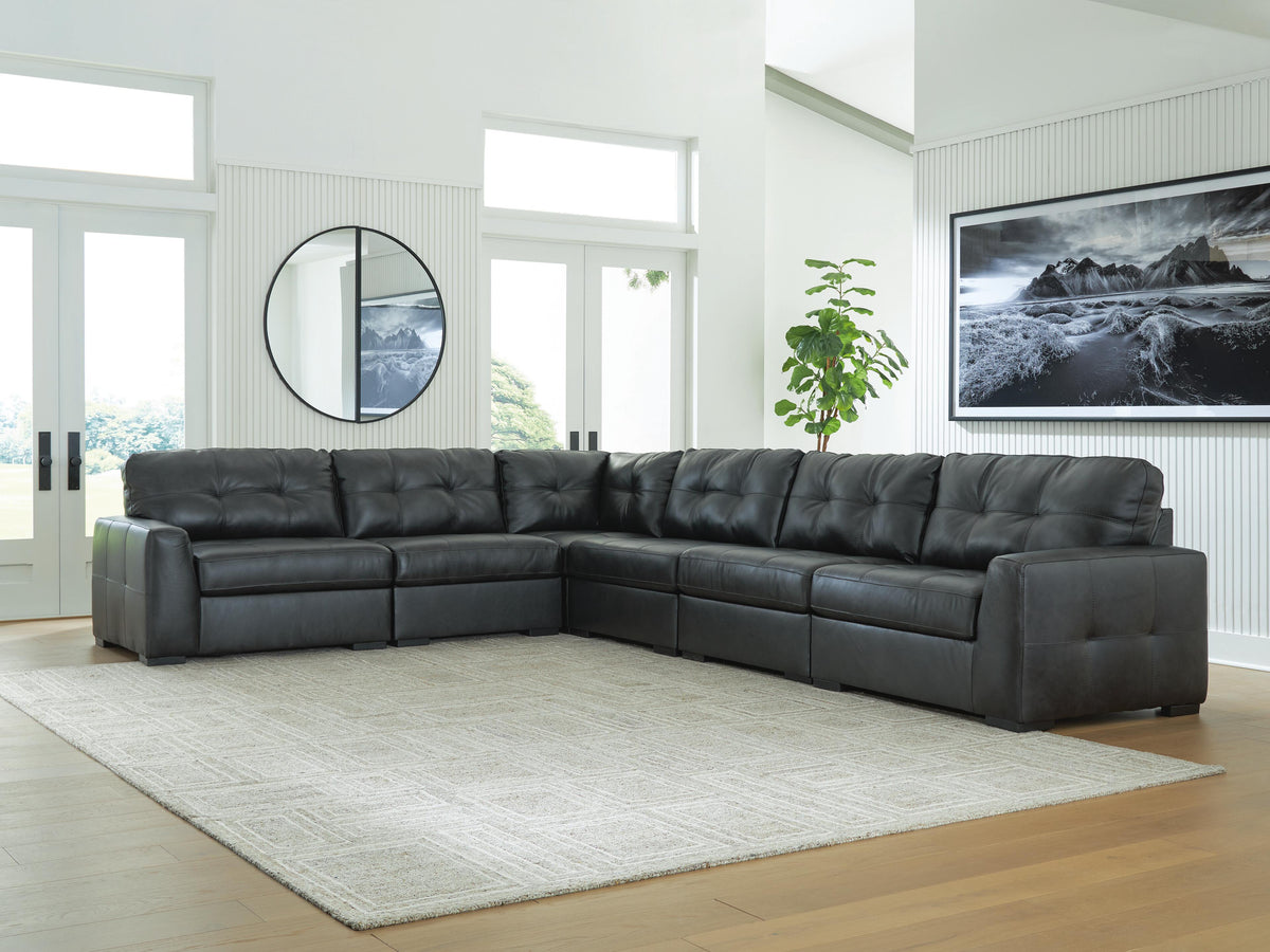 Brindley Pier 6-Piece Sectional Leather