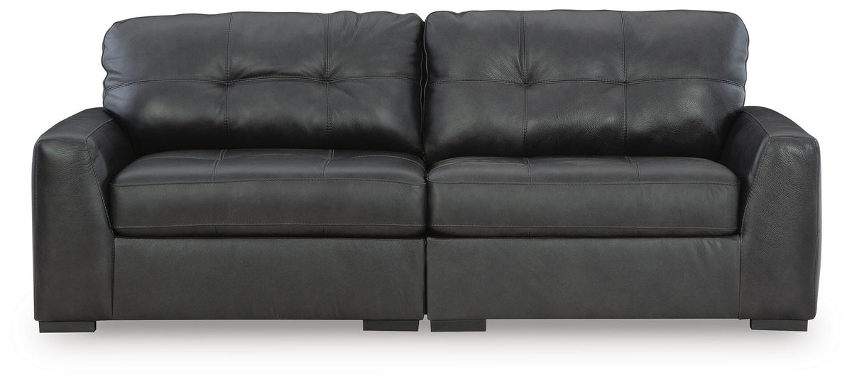 Brindley Pier 2-Piece Sectional Loveseat Leather