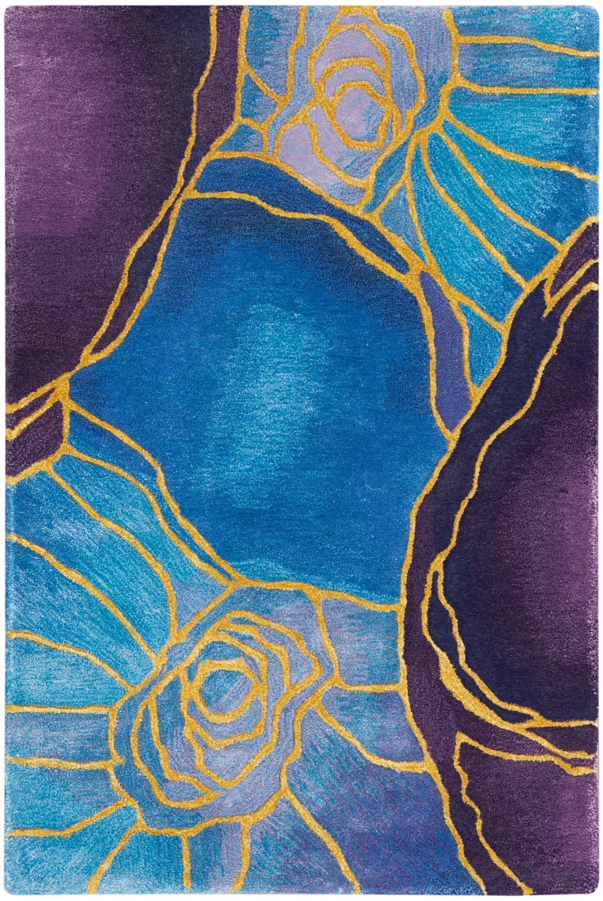 Prismatic PRS32 Blue Gold Rug - Rectangle