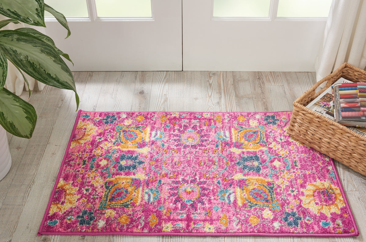 Passion PSN01 Fuchsia Rug - room scene