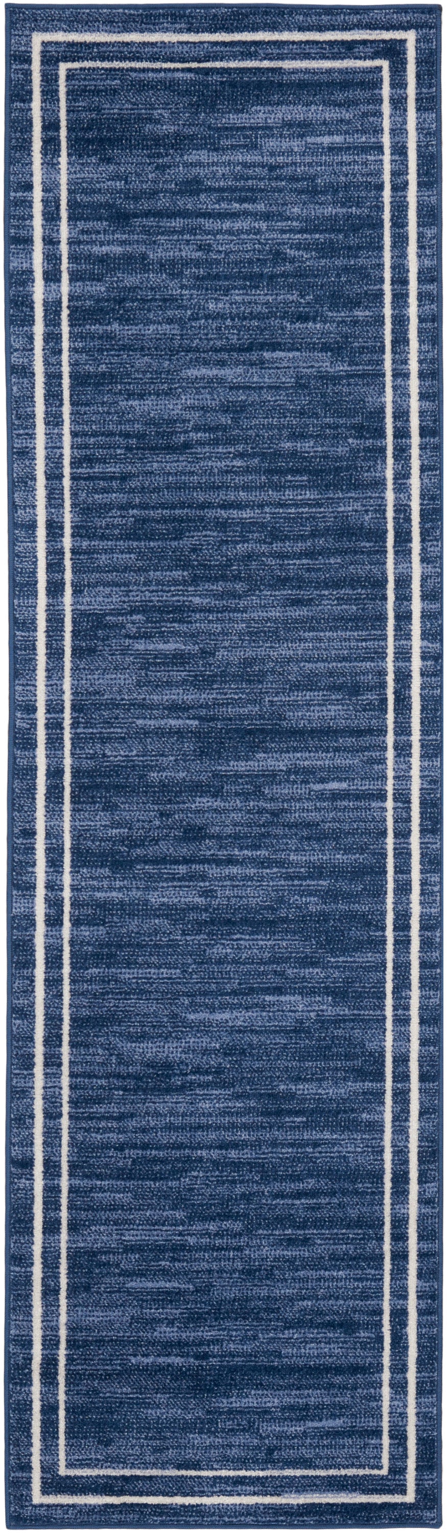 Nourison Essentials NRE02 Navy Ivory Rug - Runner