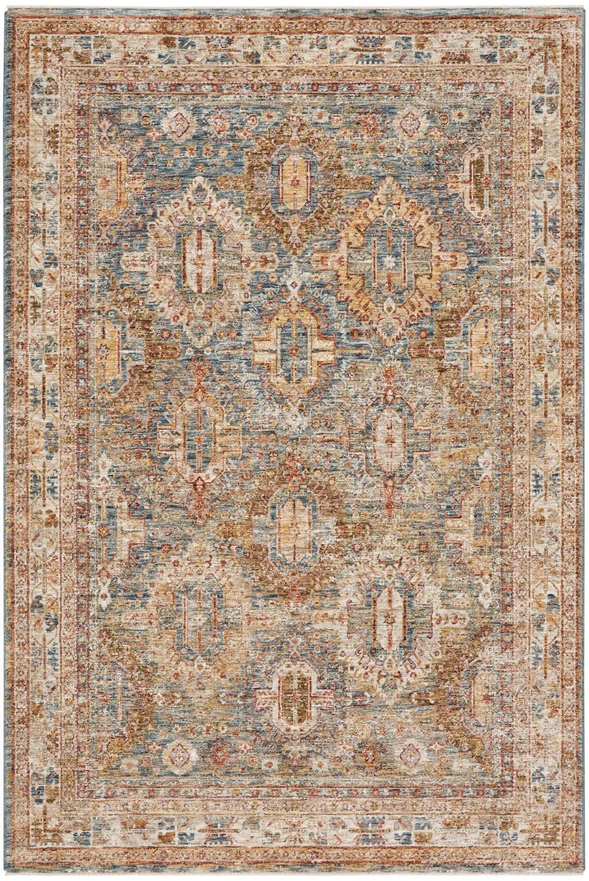 Sahar SHR01 Blue Rug - Rectangle