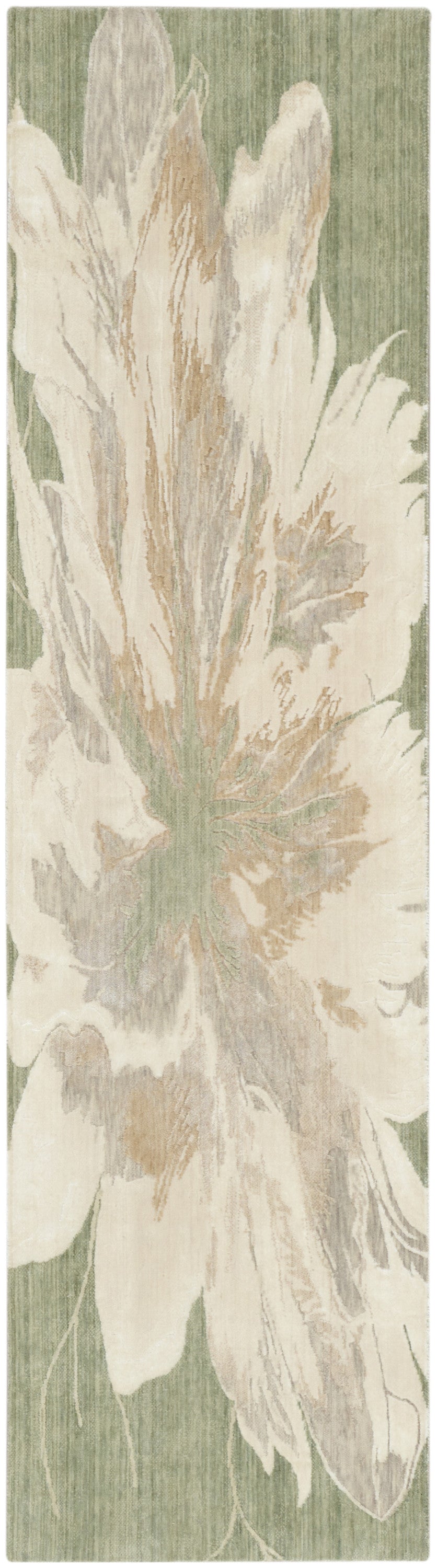 Brushlight BRL02 Green Ivory Rug - Runner