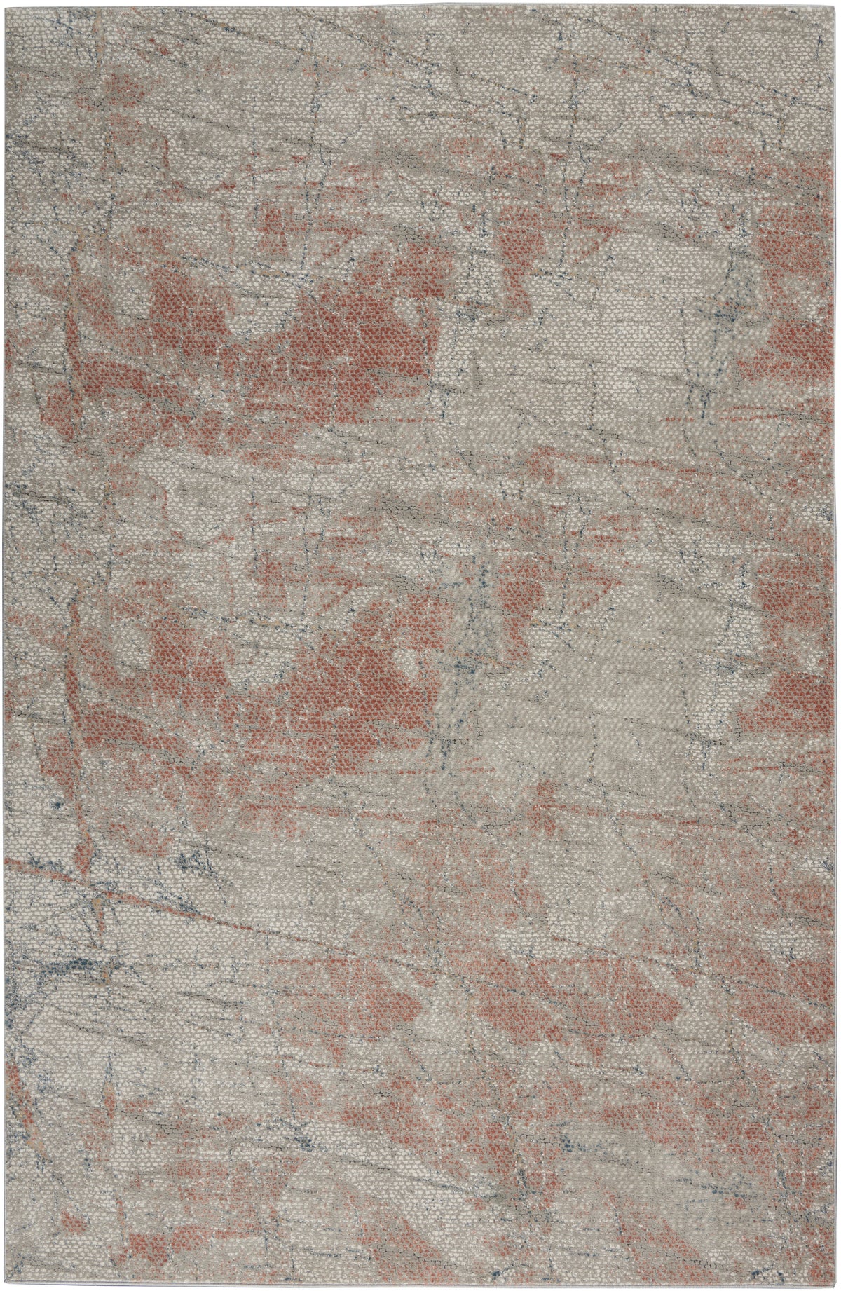 Rustic Textures RUS15 Light Grey Rust Rug - Rectangle