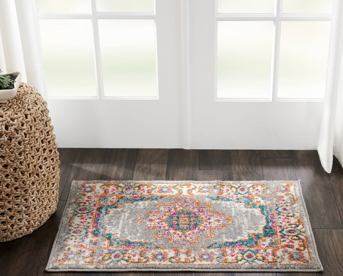 Passion PSN03 Grey Rug - room scene