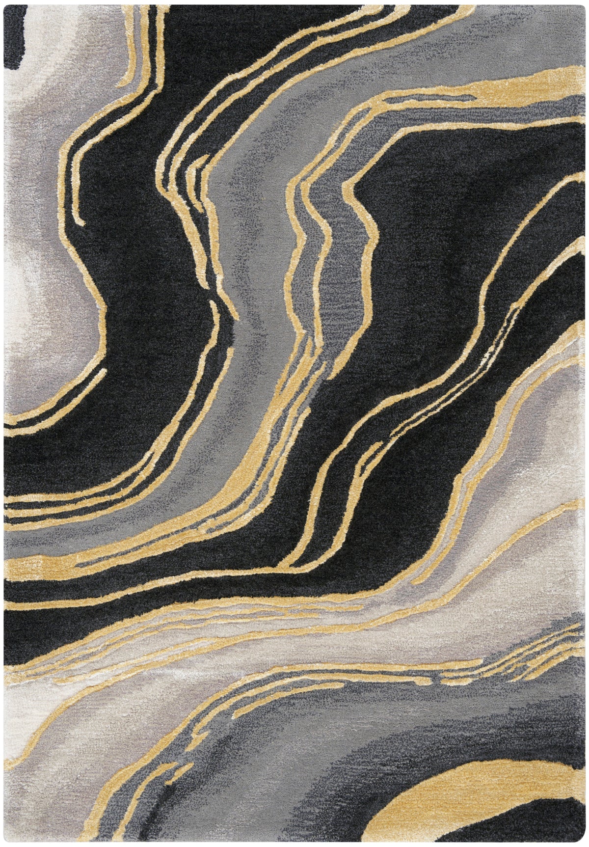 Prismatic PRS31 Charcoal Grey Rug - Rectangle