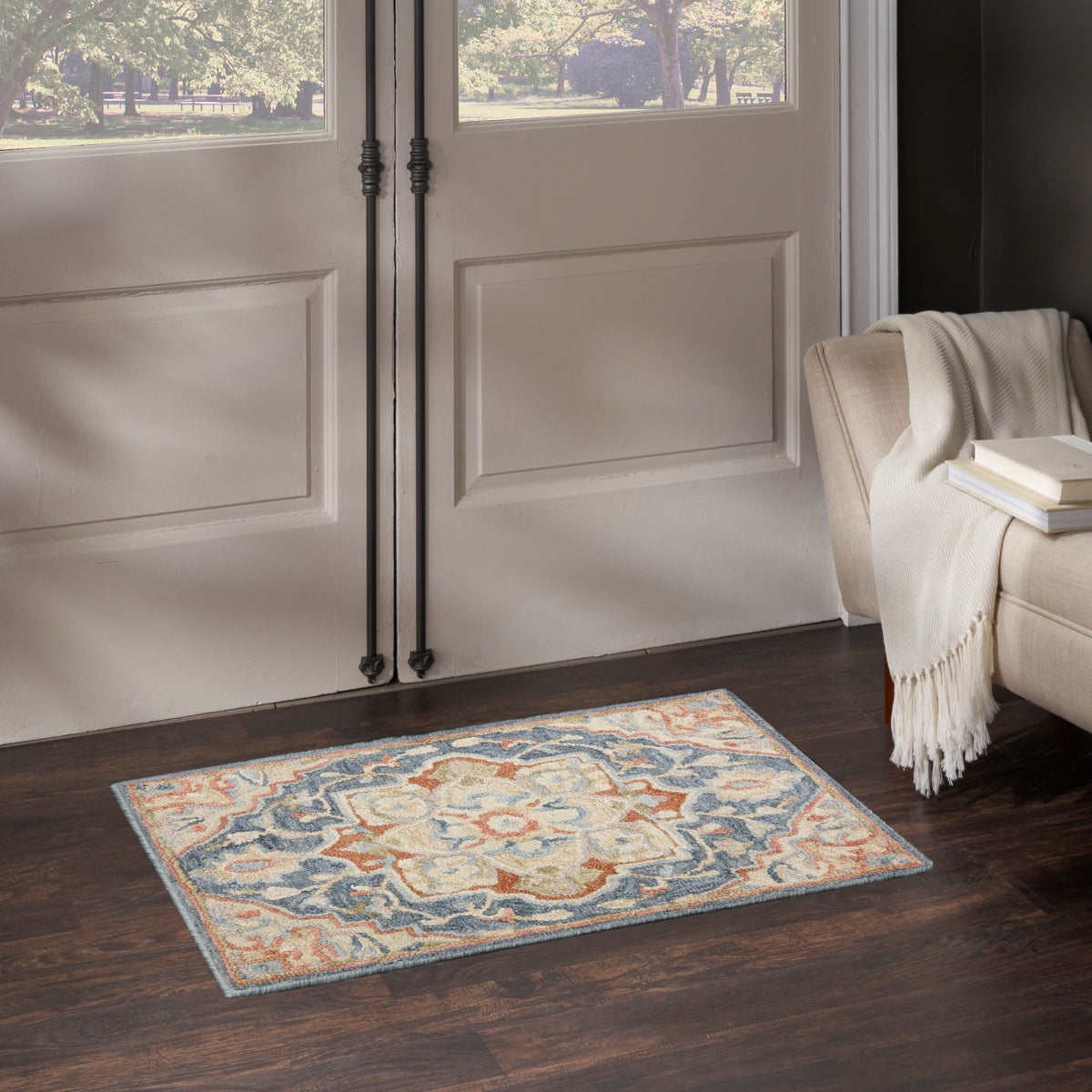 Maison MSO06 Blue Ivory Rug - room scene