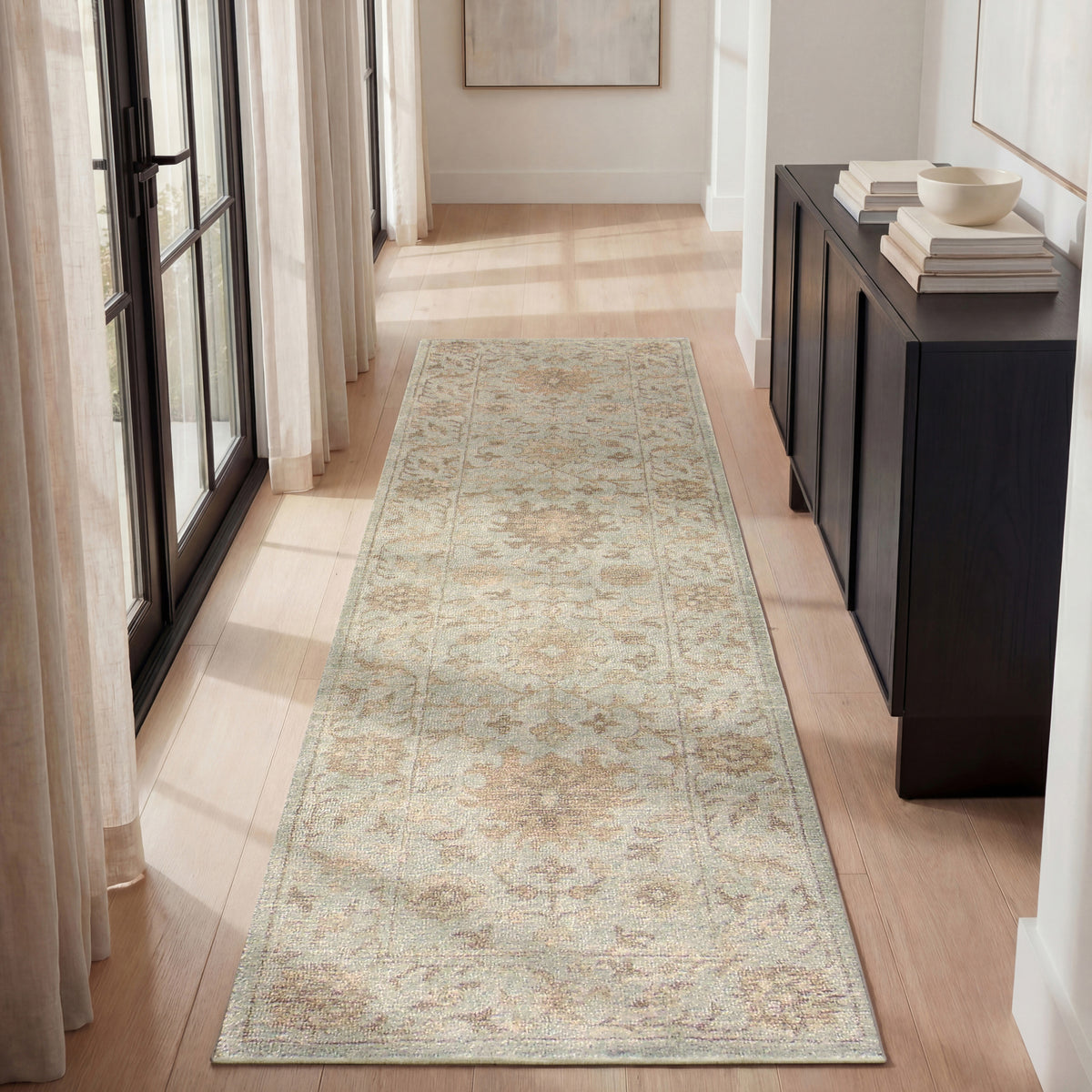 Celia CIA01 Sage Rug - room scene