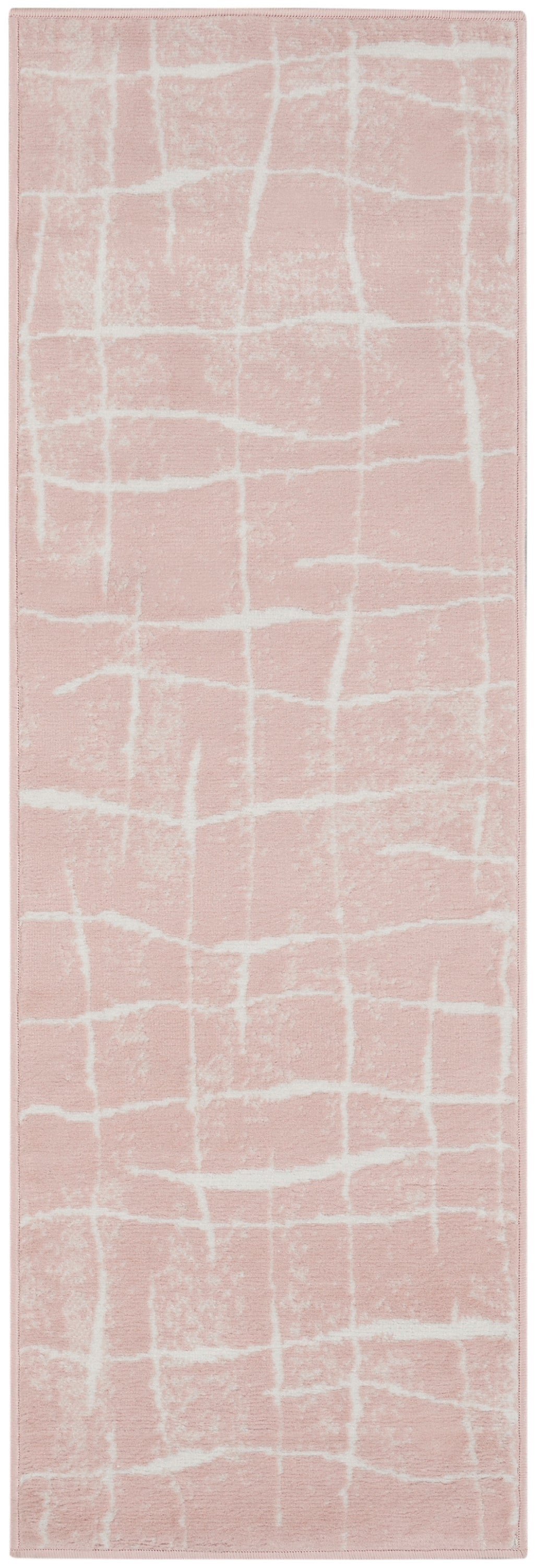Whimsicle WHS09 Pink Ivory Rug - Runner
