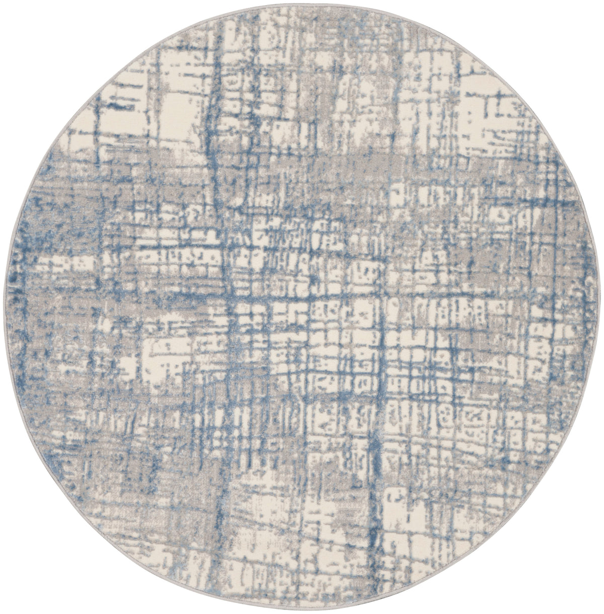 CK950 Rush CK950 Ivory Blue Rug - Round