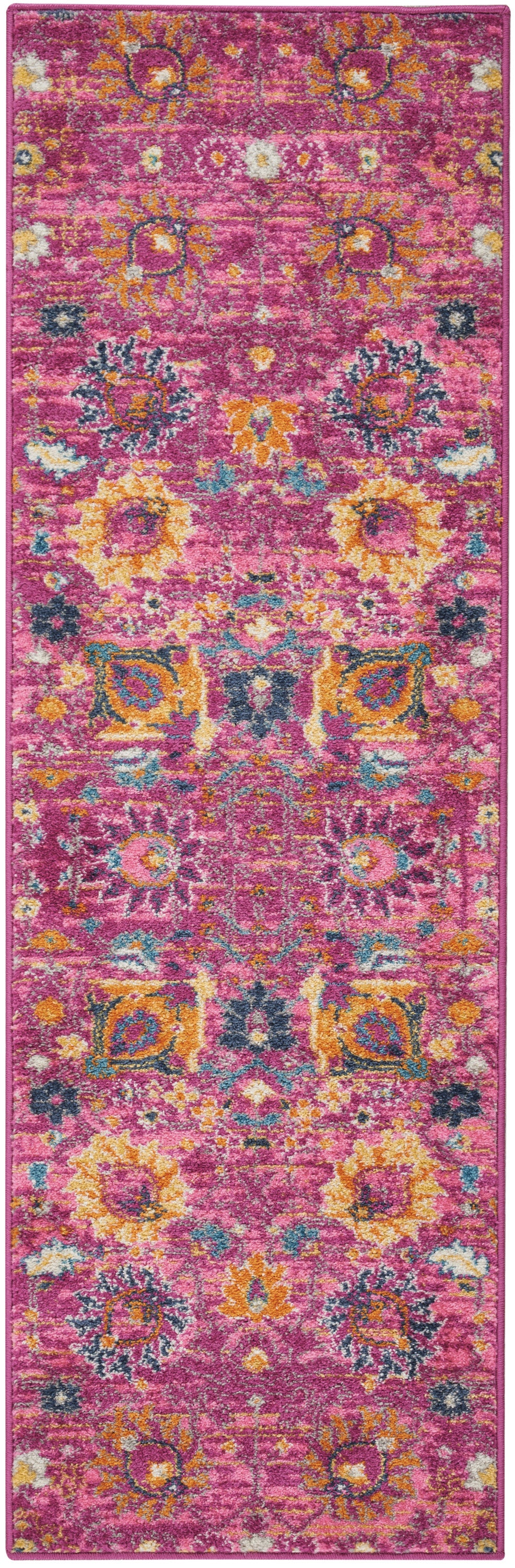 Passion PSN01 Fuchsia Rug - Runner