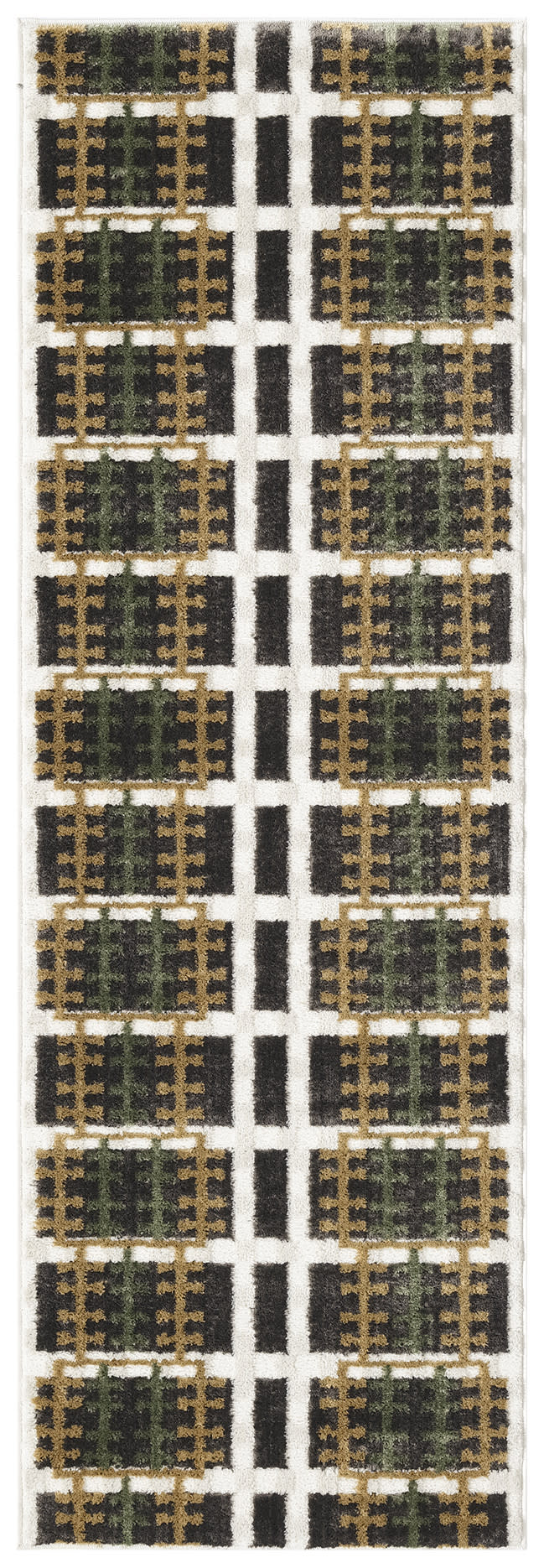 Nordic NRC08 Charcoal Multicolor Rug - Runner