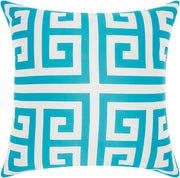 Outdoor Pillows AS047 Turquoise 20" x 20" Throw Pillows