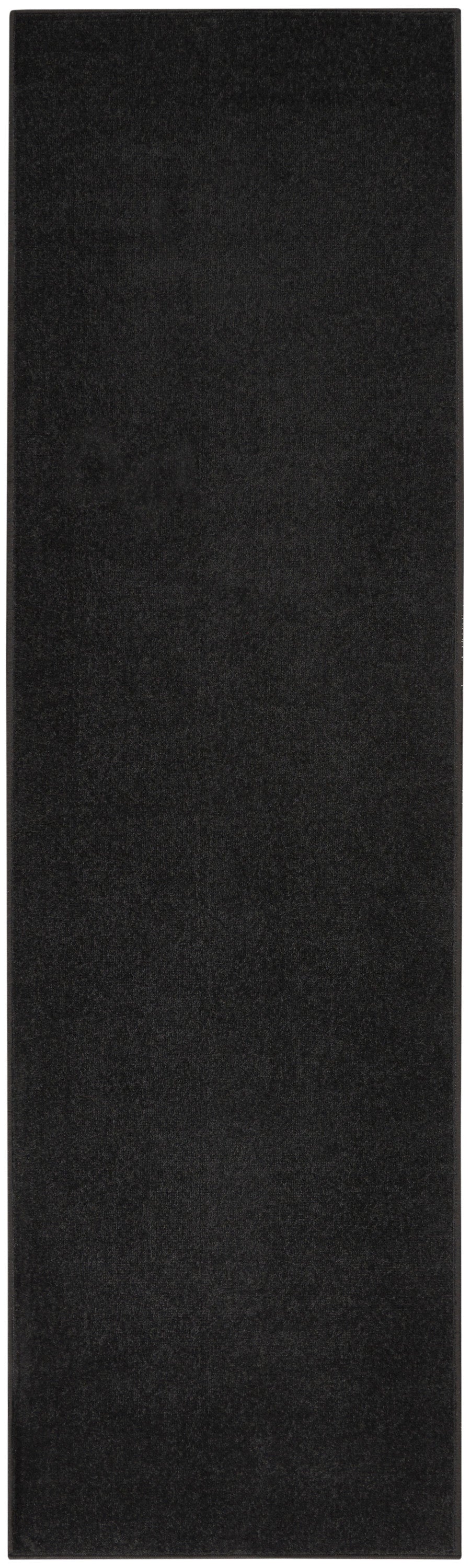Nourison Essentials NRE01 Black Rug - Runner