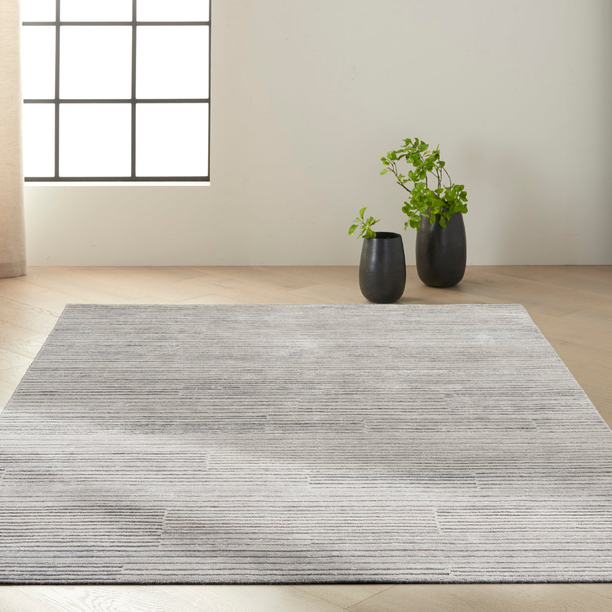 Abyss CK990 Silver Grey Rug - room scene