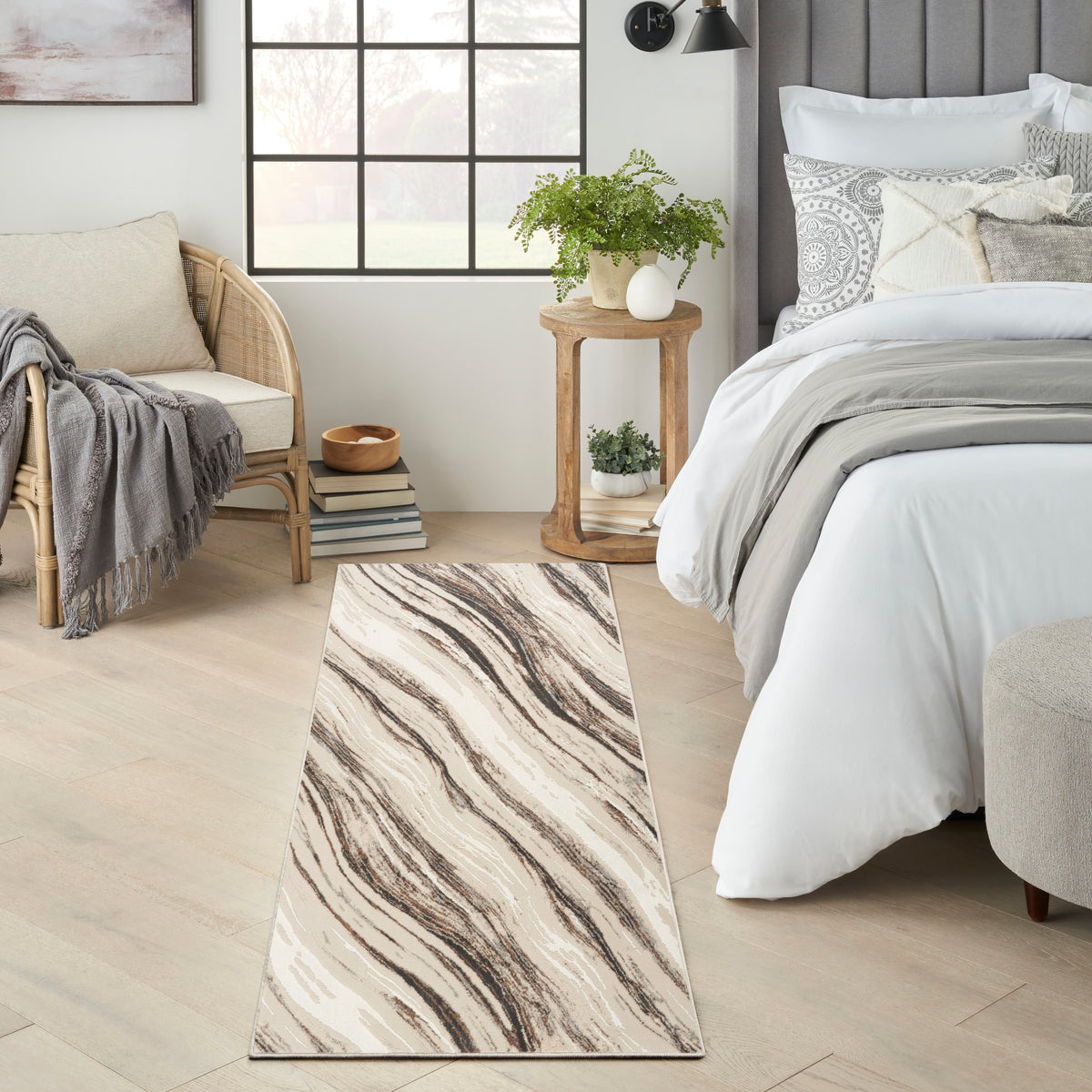 Sustainable Trends SUT05 Beige Grey Rug - room scene