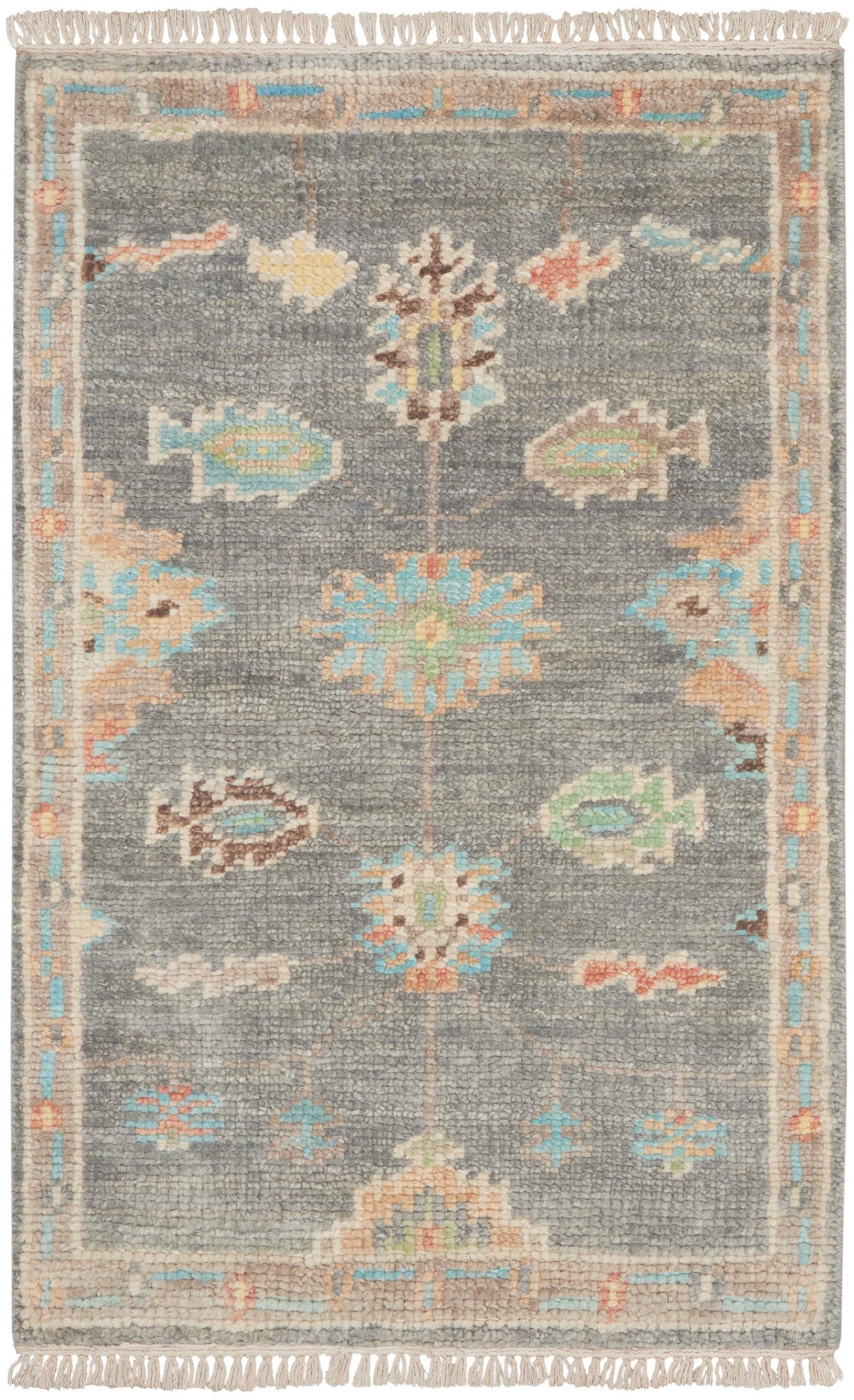 Odessa ODS02 Dark Grey Multicolor Rug - Rectangle