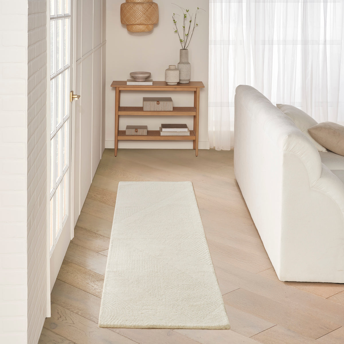 Pure Patterns PRN01 Ivory Rug - room scene