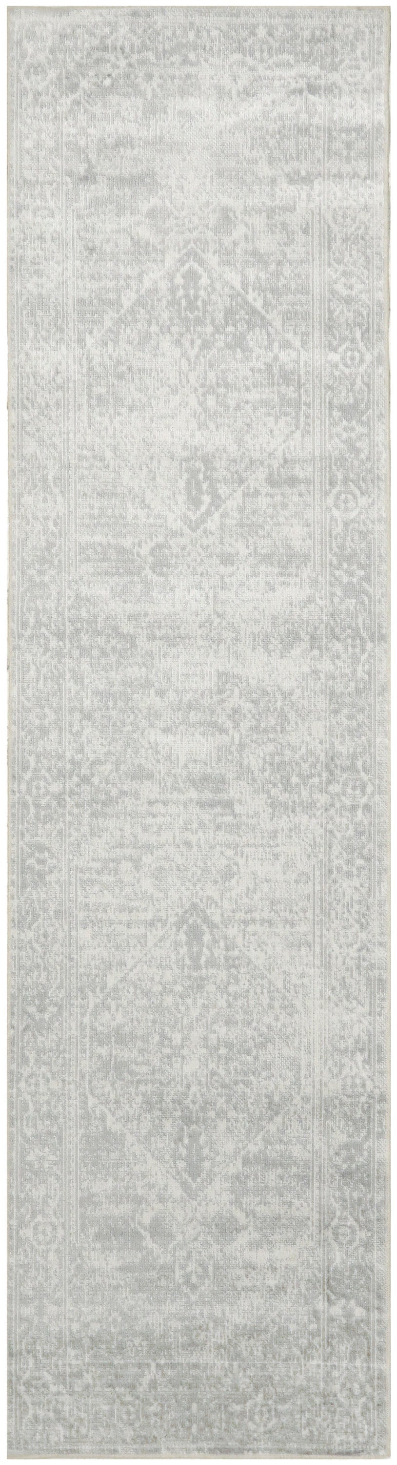 Astra Machine Washable ASW11 Light Grey Rug - Runner