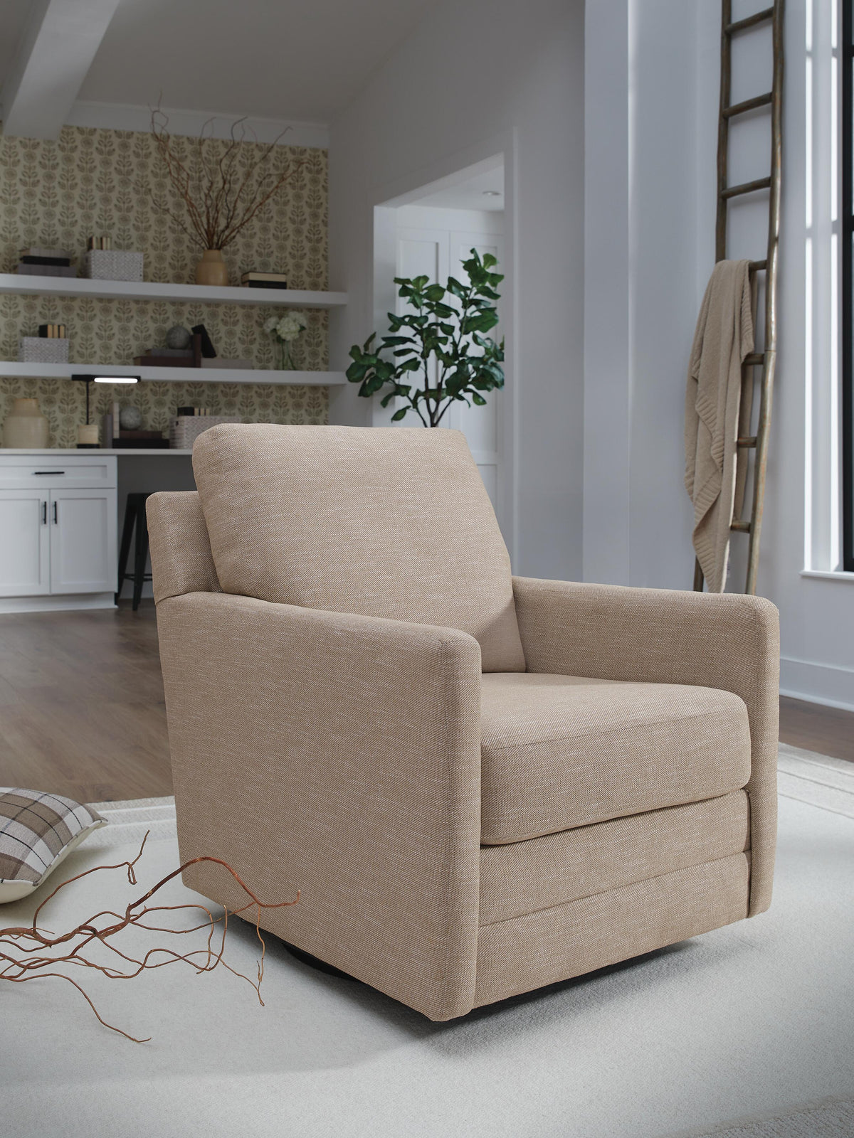 Freybourne Next-Gen Nuvella Swivel Accent Chair Next-Gen Nuvella™ Performance Fabric