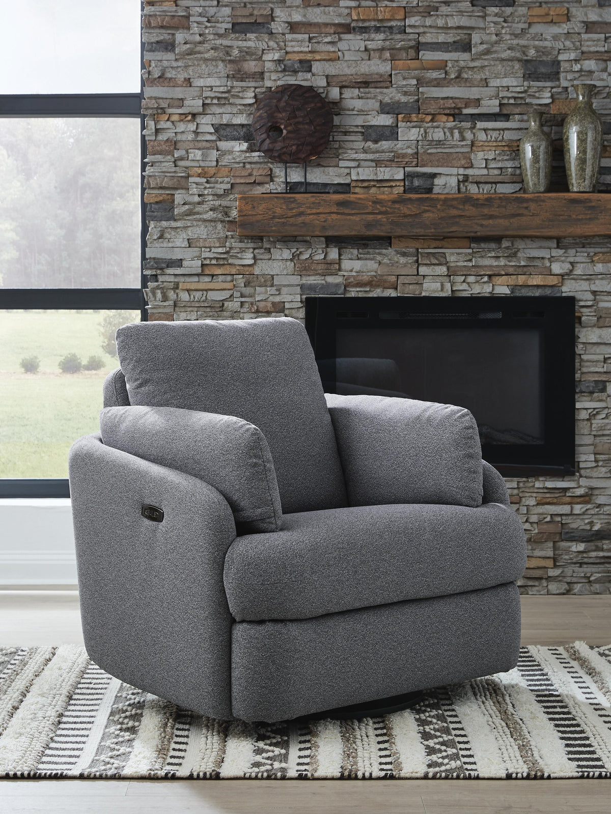 Alainmont Next-Gen Nuvella Swivel Power Recliner Next-Gen Nuvella™