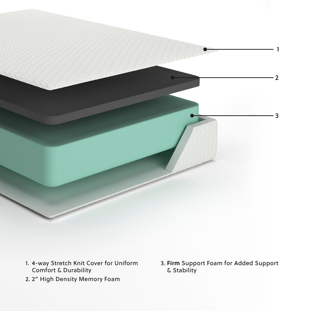 Chime 12 Inch Memory Foam Mattress - California King