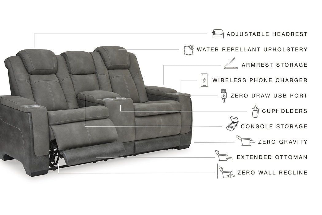 Next-Gen DuraPella Power Reclining Loveseat with Console