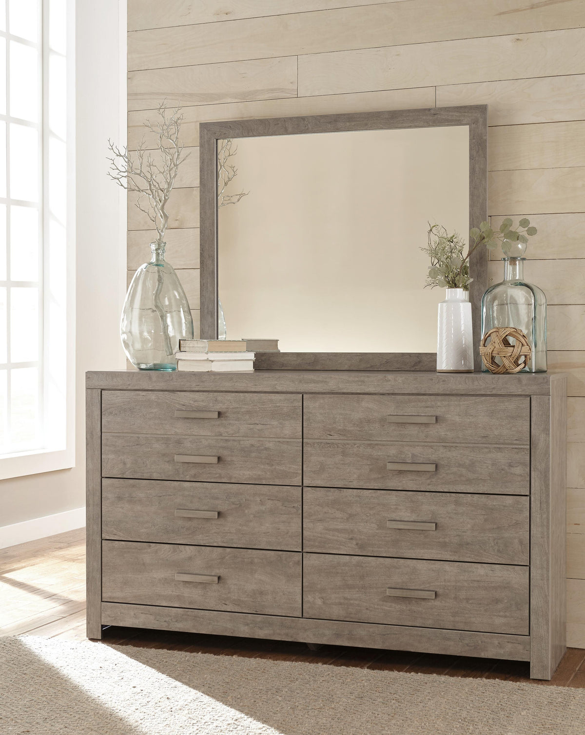 Culverbach Queen Panel Bed, Dresser, Mirror and Nightstand