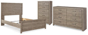 Culverbach Full Panel Bed, Dresser and Chest