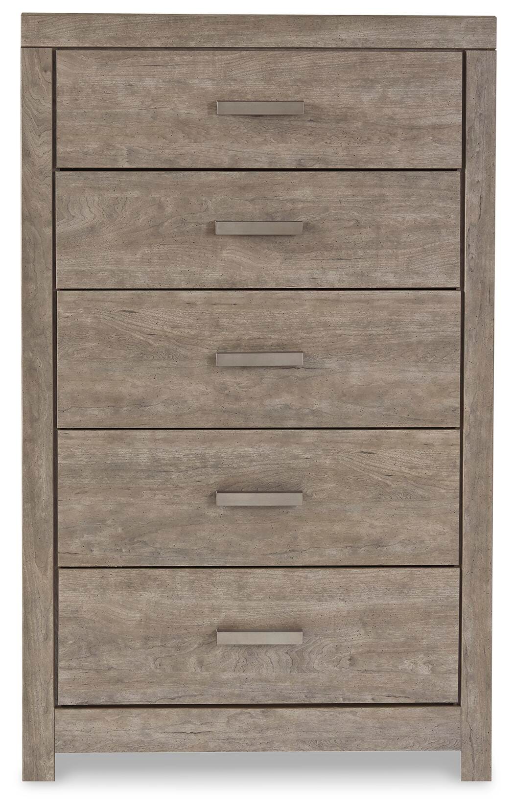 Culverbach Panel Bed Set - King, Mirrored Dresser and 2 Nightstands