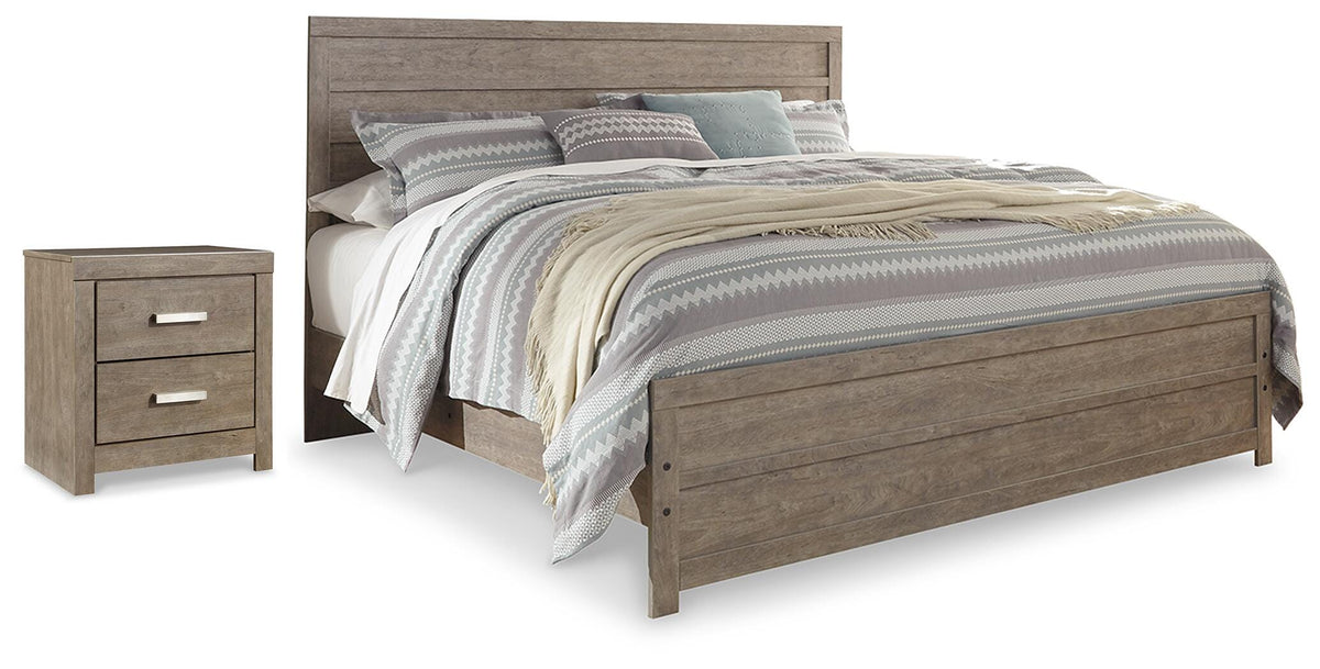 Culverbach Panel Bed Set - King, Nightstand
