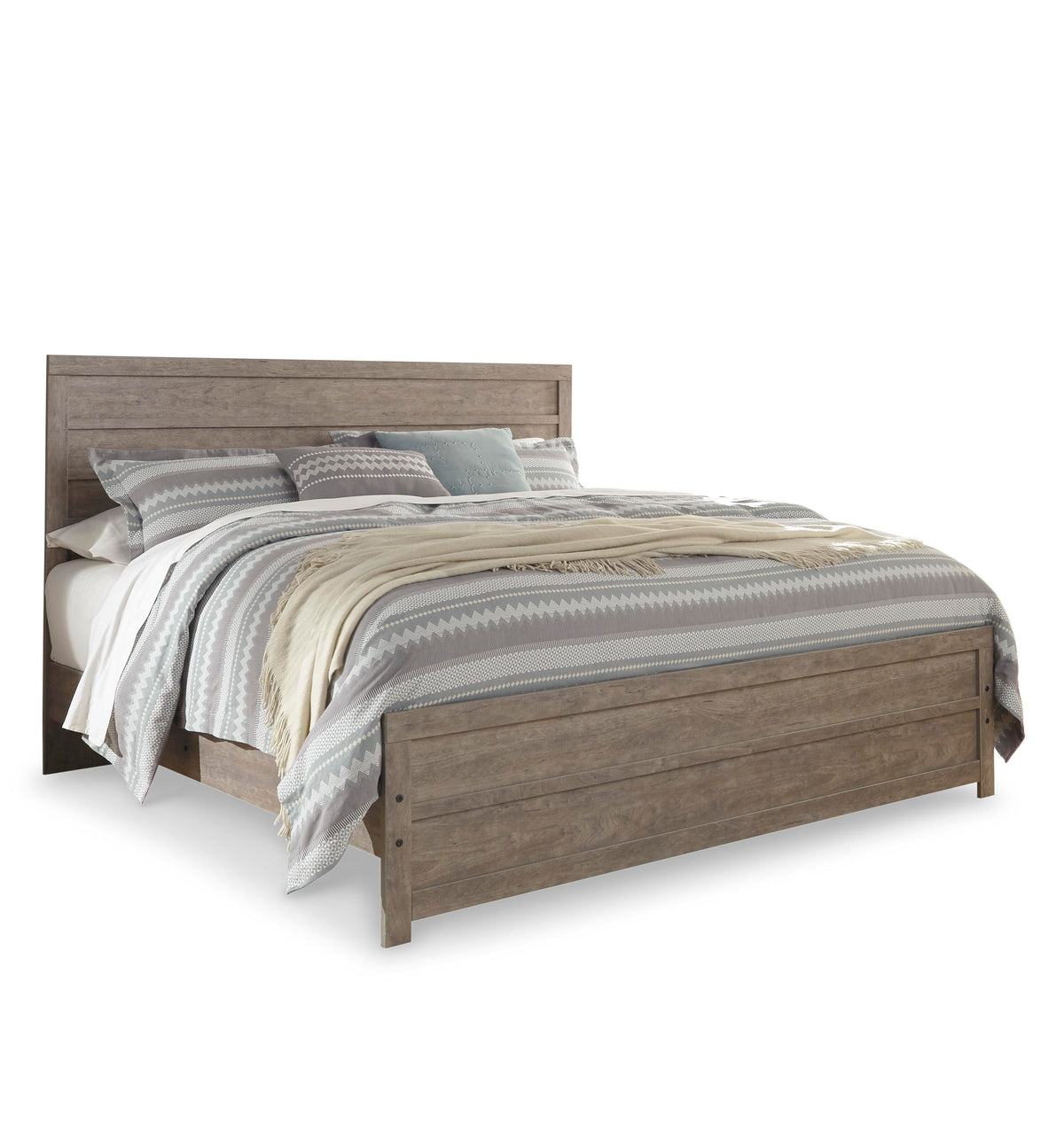 Culverbach Panel Bed Set - King, 2 Nightstands