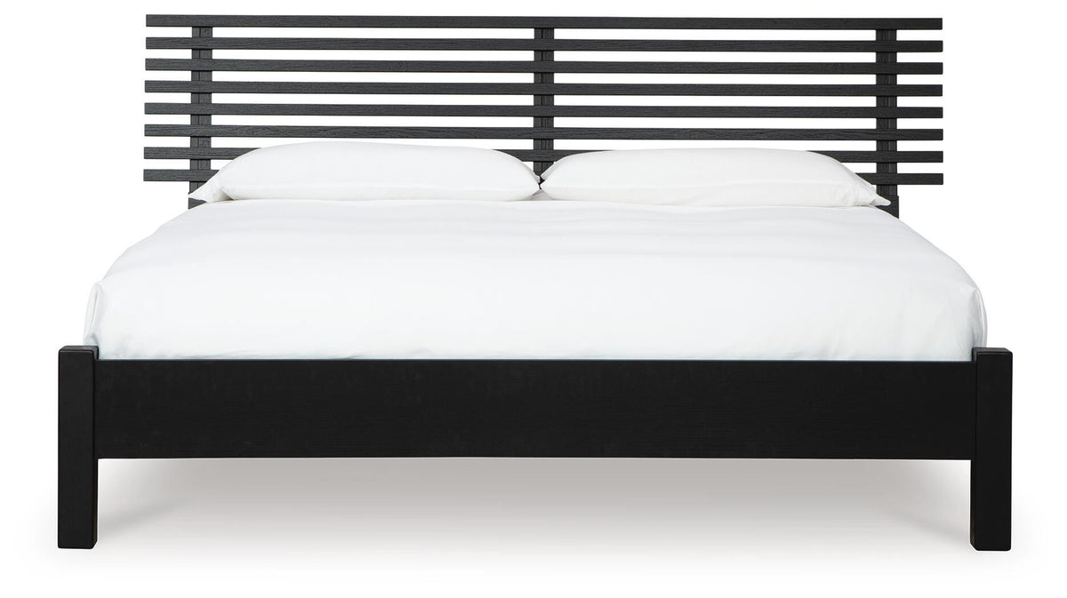 Danziar Queen Slat Panel Bed