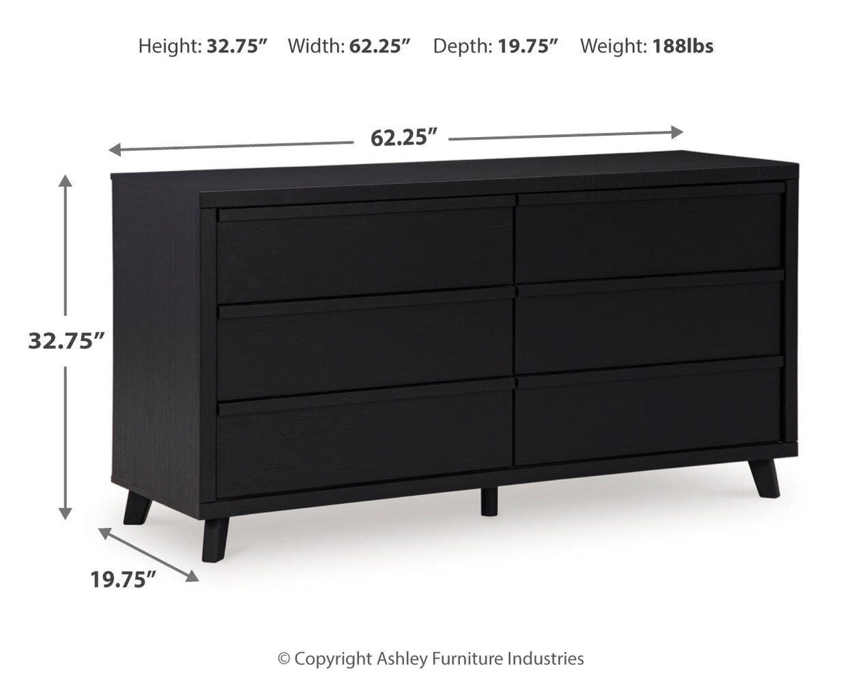 Danziar Queen Panel Bed and Dresser