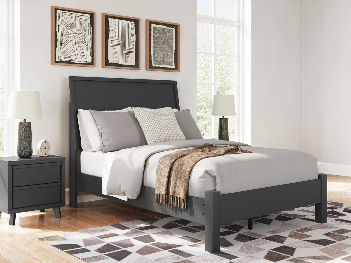 Danziar Full Panel Bed, Dresser and Mirror