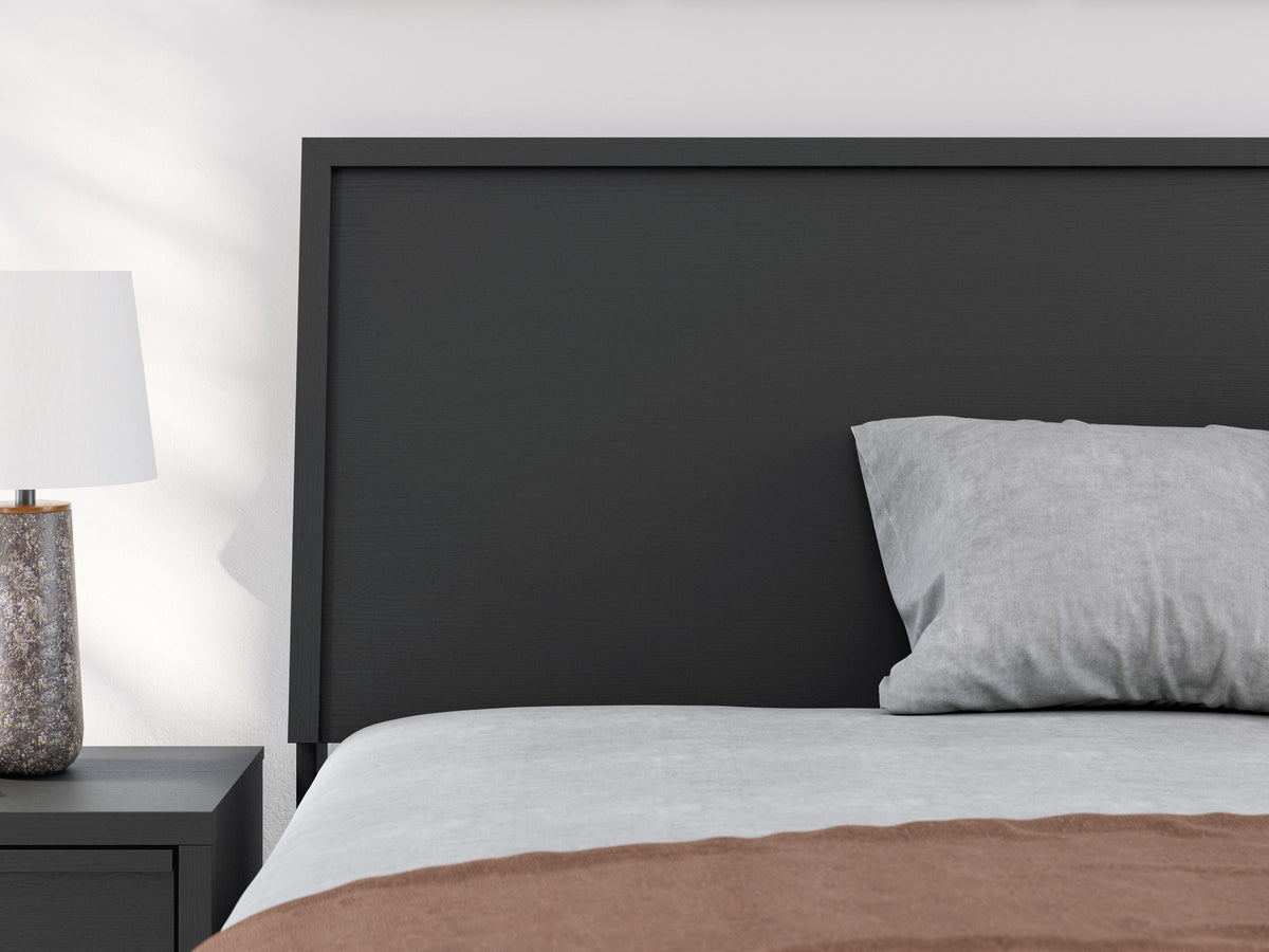 Danziar Full Panel Platform Bed, Dresser and Mirror